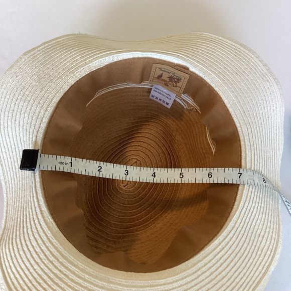 Tropical Trends Straw Hat Unisex One Size Two Tone Panama Floppy Festival Beach - Picture 11 of 13